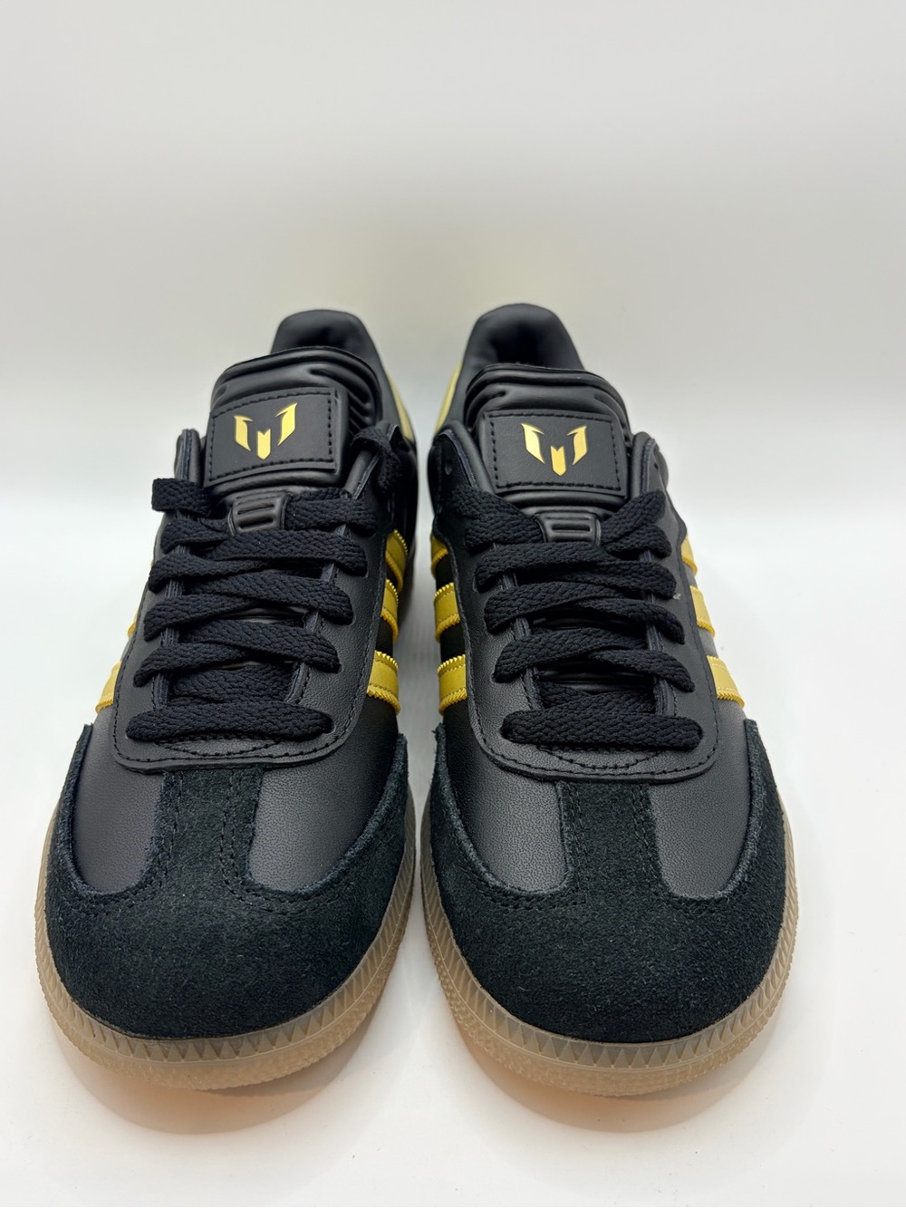 adidas Black & Gold Messi Samba Sneakers - Picture 3 of 6